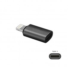 Perėjimas iPhone (lightning 8pin)→ USB C (K-L) juodas (black)